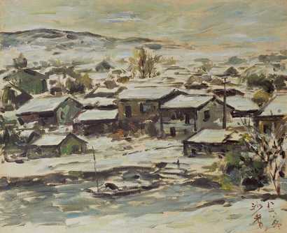 沙耆 1986年作 风景